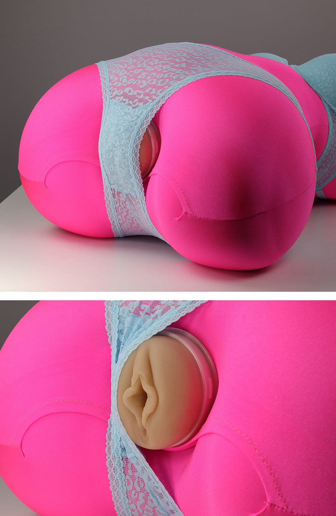 The Nookie Doll sex toy mount is compatible with Fleshlight and a wide range of sex toys, allowing you to explore a variety of sensations and experiences.